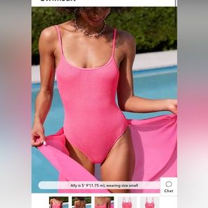 Aerie Crinkle Scoop one piece swim